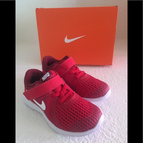 🔥🔥HOST PICK 🔥🔥NEW NIKE REVOLUTION 4 5C SNEAKERS INFANT TODDLER CHILDREN RED - Picture 5 of 8